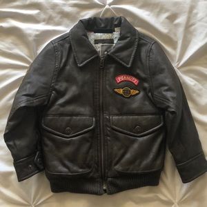 GAP + Peanuts Brown Bomber Jacket